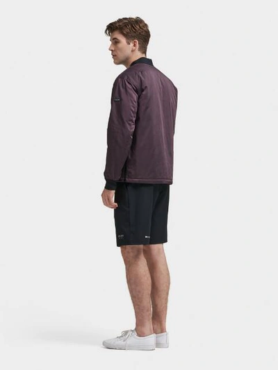 Shop Donna Karan Dkny Men's Nylon Bomber Jacket - In Plum