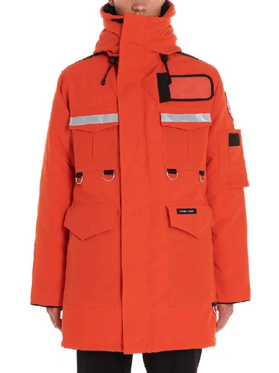 Shop Junya Watanabe Man X Canada Goose Hooded Parka In Orange