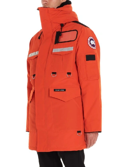 Shop Junya Watanabe Man X Canada Goose Hooded Parka In Orange