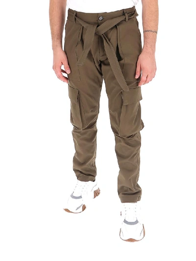 Shop Ih Nom Uh Nit Belted Cargo Pants In Brown