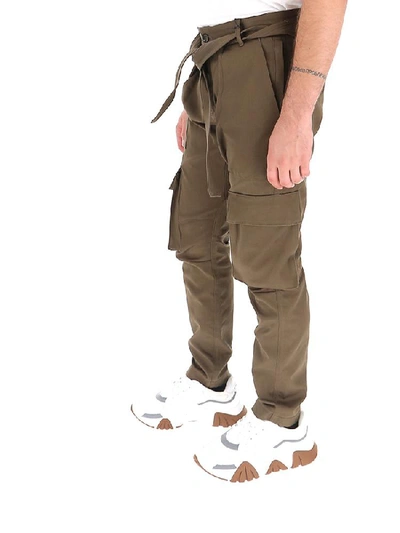 Shop Ih Nom Uh Nit Belted Cargo Pants In Brown