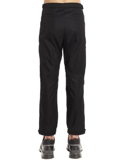Shop Prada Logo Sweatpants In Black