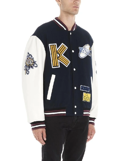 Shop Kenzo Tiger Mountain Logo Bomber Jacket In Multi