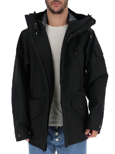 Shop Junya Watanabe Hooded Jacket In Black
