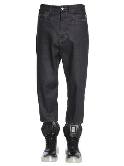 Shop Rick Owens Collapse Jeans In Blue