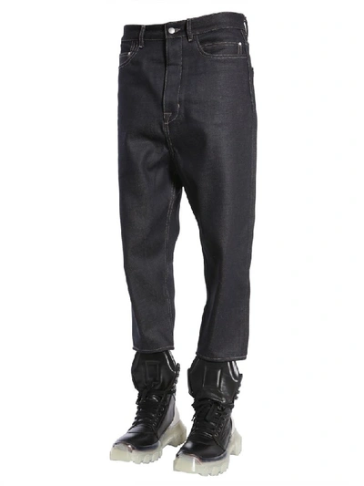 Shop Rick Owens Collapse Jeans In Blue