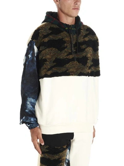 Shop Buscemi Contrasting Panelled Hoodie In Multi
