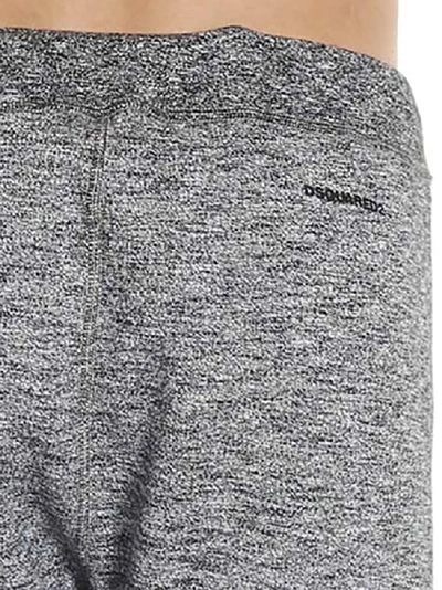 Shop Dsquared2 Icon Print Jogger Pants In Grey
