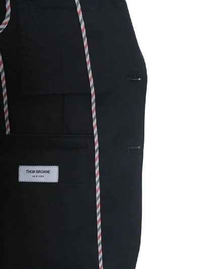 Shop Thom Browne Deconstructed Srtipe Jacket In Multi