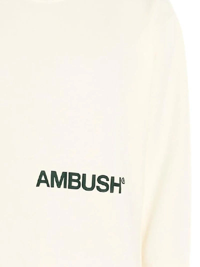Shop Ambush Logo Print Sweatshirt In White