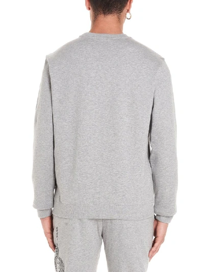 Shop Versace Logo Sweatshirt In Grey