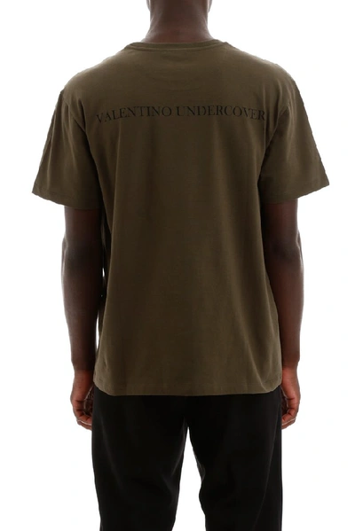 Shop Valentino X Undercover Ufo Logo Printed T-shirt In Green