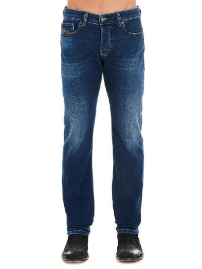 Shop Diesel Safado Classic Straight Jeans In Blue