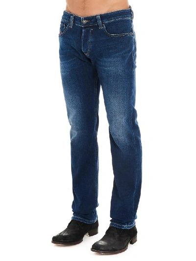 Shop Diesel Safado Classic Straight Jeans In Blue