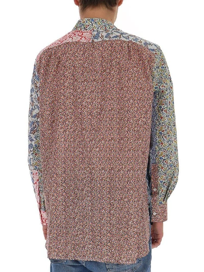 Shop Loewe Patchwork Oversize Shirt In Multi