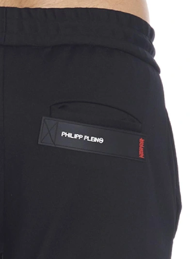 Shop Philipp Plein Biker Sweatpants In Black