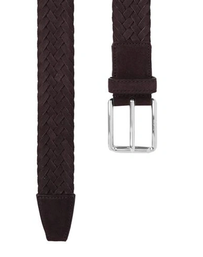 Shop Tod's Leather Belt In Dark Brown