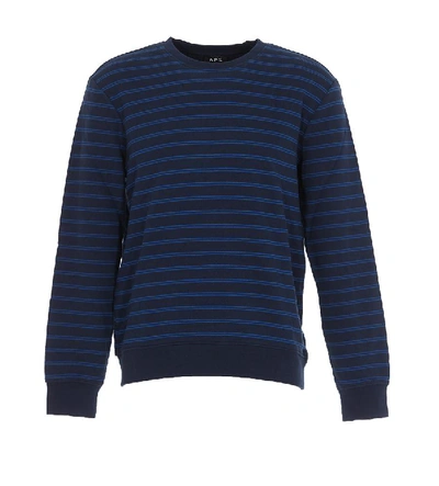 Shop Apc A.p.c. Marceau Sweatshirt In Blue