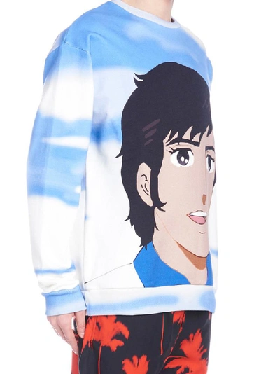 Shop Msgm Anime Printed Sweater In Multi