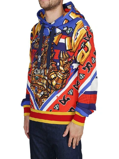 Shop Dolce & Gabbana All Over Print Hoodie In Multi