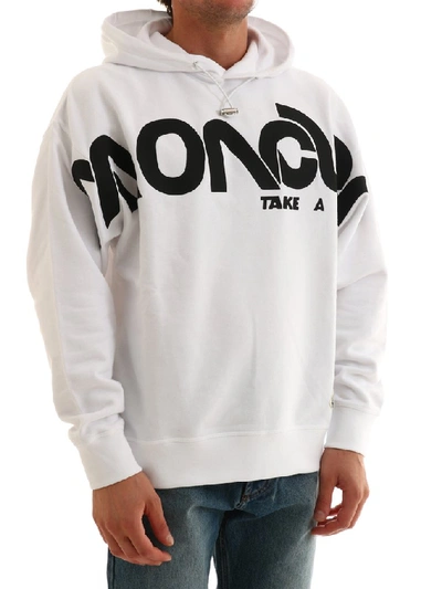 Shop Moncler Genius Moncler 1952 Logo Printed Hoodie In White