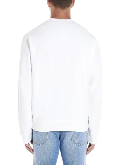 Shop Dsquared2 Logo Patch Crewneck Pullover In White