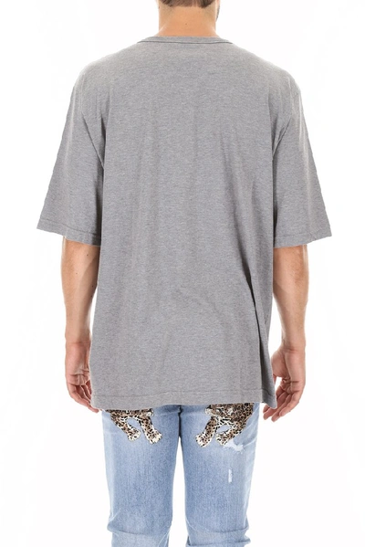 Shop Dolce & Gabbana Graphic T-shirt In Grey