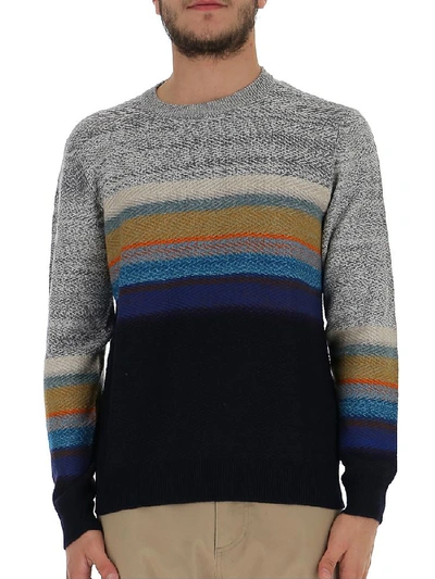 Shop Missoni Striped Chevron Sweater In Multi