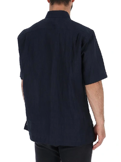 Shop Issey Miyake Button In Navy