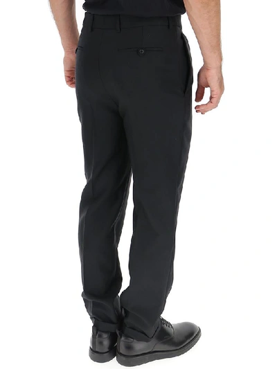 Shop Saint Laurent Tailored Trousers In Black
