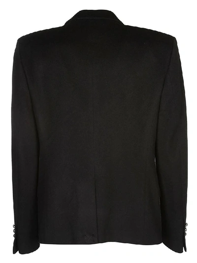 Shop Balmain Button Embellished Blazer In Black