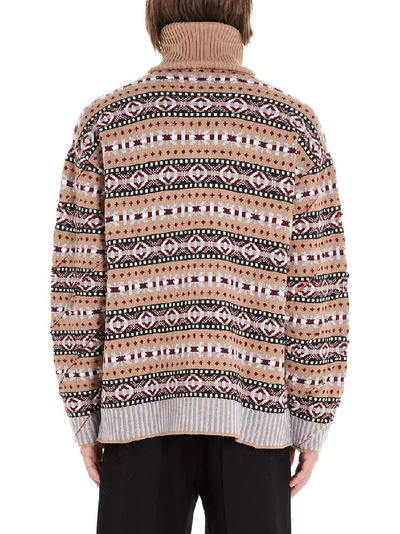 Shop Y/project Y / Project Slashed Turtleneck Sweater In Multi