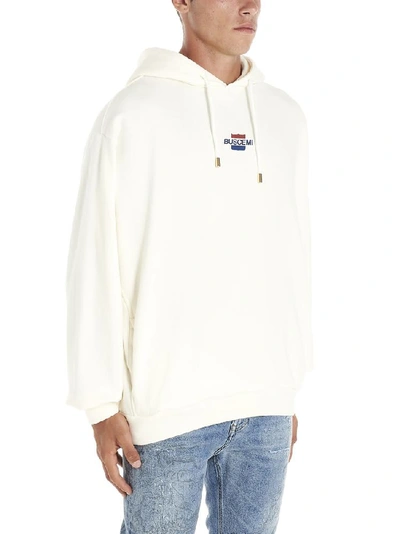 Shop Buscemi Logo Printed Hoodie In White