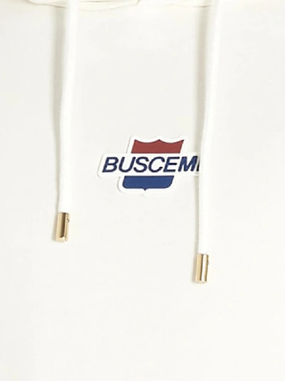 Shop Buscemi Logo Printed Hoodie In White