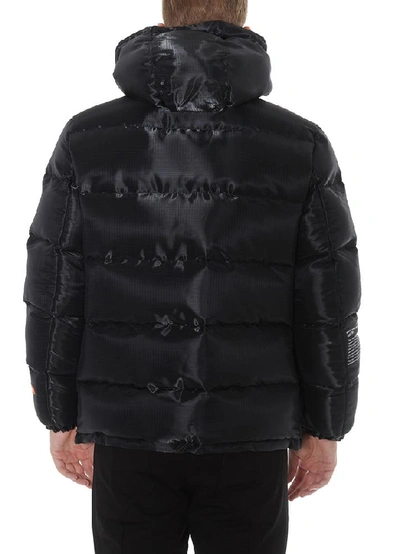 Shop Heron Preston Hooded Nasa Puffer Jacket In Black