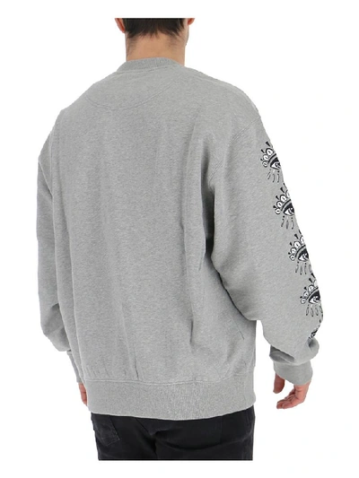 Shop Kenzo Multi Eye Sweatshirt In Grey