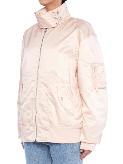 Shop Helmut Lang Panel Back Bomber Jacket In Pink