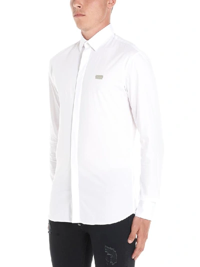 Shop Philipp Plein Original Regular Fit Shirt In White