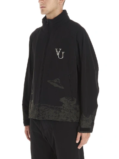 Shop Undercover Valentino X  Graphic Printed Windbreaker In Black