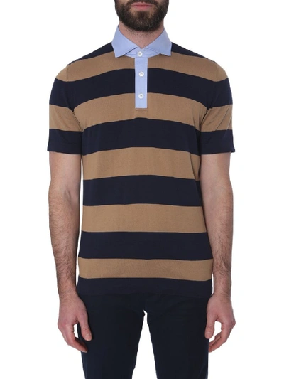 Shop Brunello Cucinelli Striped Polo Shirt In Multi