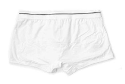 Shop Dolce & Gabbana Underwear Logo Crown Boxer Shorts In White