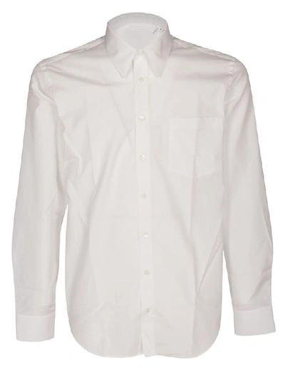 Shop Helmut Lang Logo Patch Shirt In White