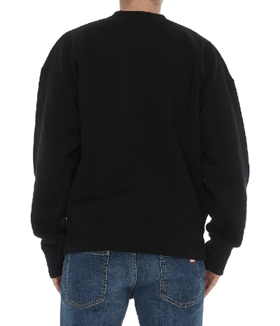 Shop Dsquared2 Printed Crewneck Jumper In Black