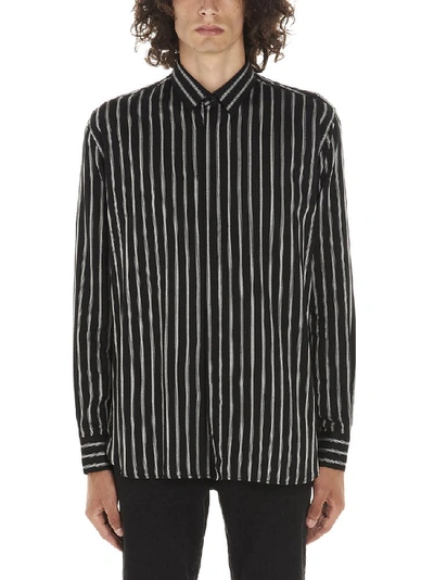 Shop Saint Laurent Striped Shirt In Multi