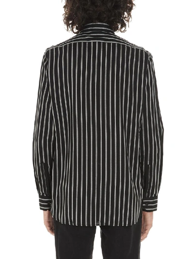 Shop Saint Laurent Striped Shirt In Multi