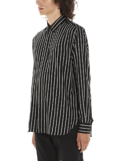 Shop Saint Laurent Striped Shirt In Multi