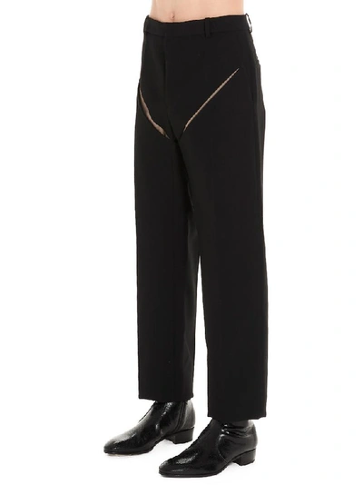 Shop Y/project Slit Detail Trousers In Black
