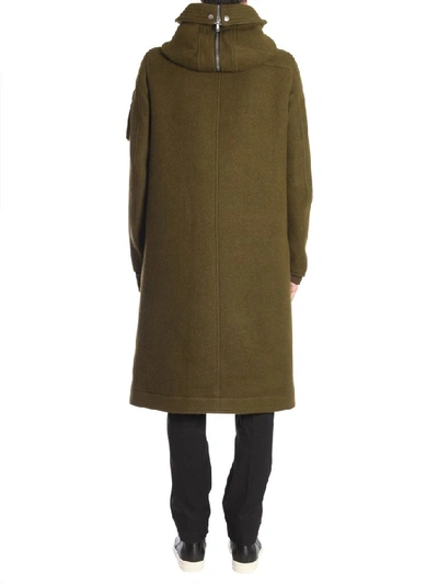 Shop Rick Owens Hooded Parka In Green