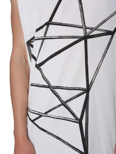 Shop Rick Owens Drkshdw Graphic Print Tank Top In White