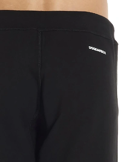 Shop Dsquared2 Icon Logo Jogger Pants In Black
